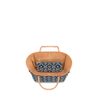A view of the jacquard pattern, focusing on the Monogram Flowers and LV initials