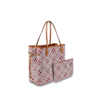 The side laces of the tote shown in a cinched position