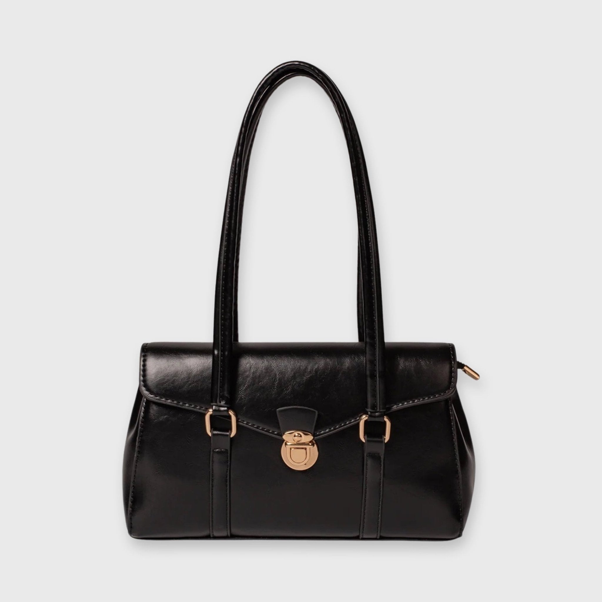 Bags End Vintage Work Vegan Leather Shoulder Bag
