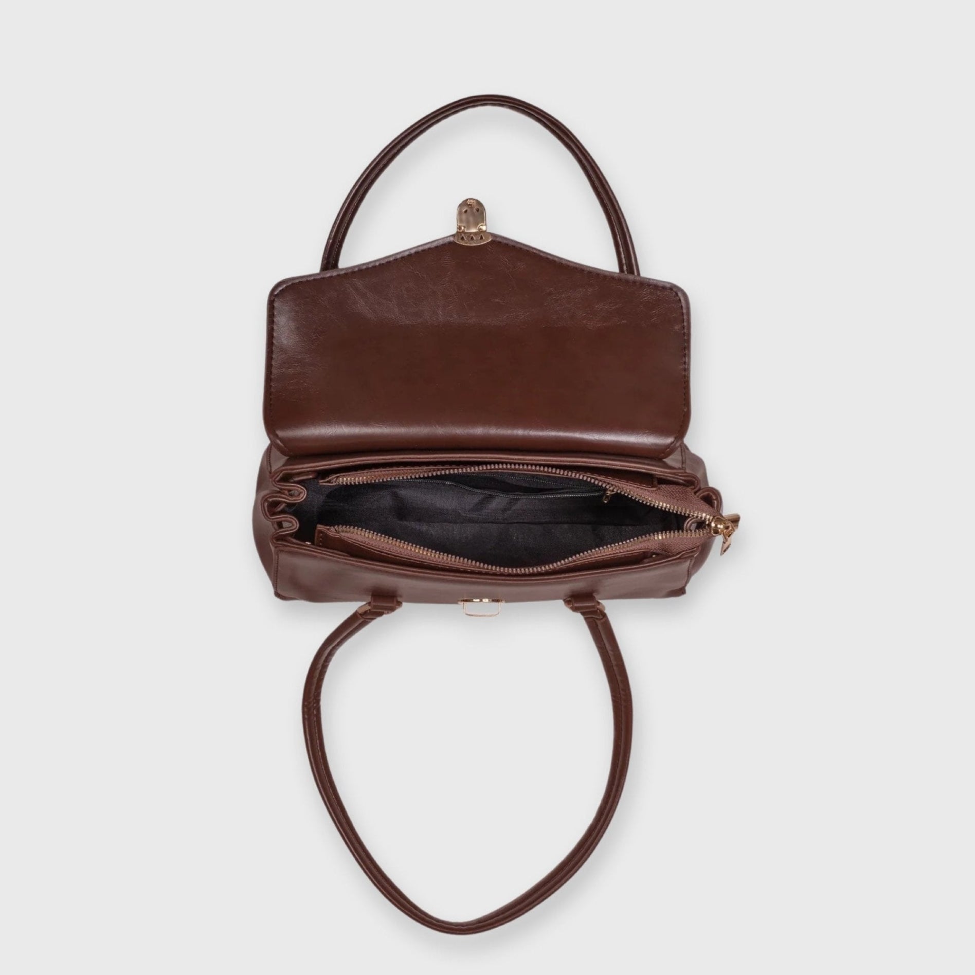 Bags End Vintage Work Vegan Leather Shoulder Bag